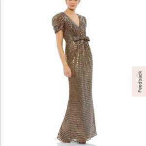 Mac Duggal Metallic Gown